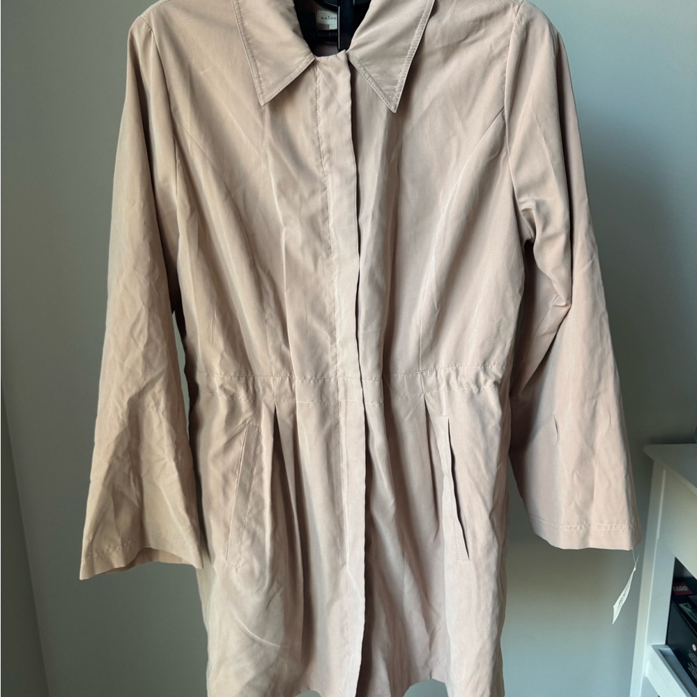 Women's Blush Lightweight Trench Coat NWT Maidon Jules XL